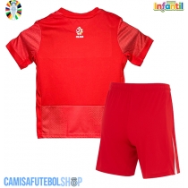 Camisa de time de futebol Polónia Replicas 2º Equipamento Infantil Europeu 2024 Manga Curta (+ Calças curtas)